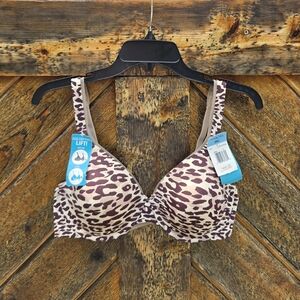 NWT Vanity Fair Leopard Print Bra